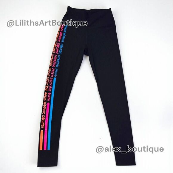 Zumba Everywhere High Waisted Ankle Leggings Bold Black Size S (E121) - Picture 3 of 8